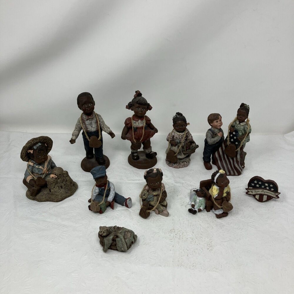 Vintage Sarah’s Attic Figurines Black Heritage Collection + Other Lot Of 10